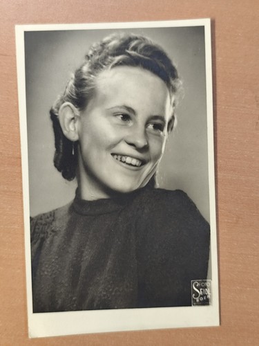 Foto postkarte hübsche frau - postkarte,