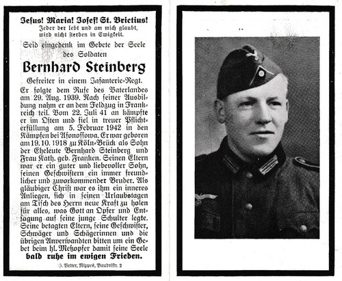 Sterbebild totenzettel wk2 - sterbebild, ww2