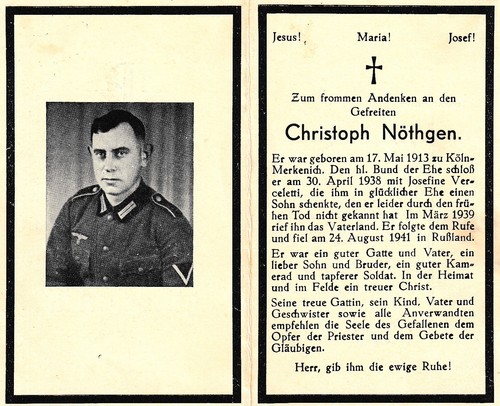 Sterbebild totenzettel wk2 ww2 - totenzettel,