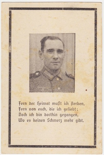 Sterbebild death card ww2 - -,