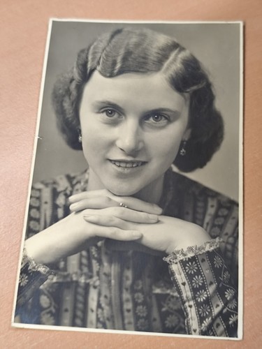 Foto postkarte hübsche frau - postkarte,