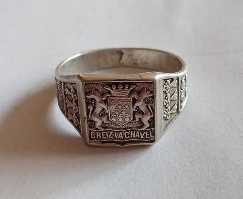 Sigelring mit wappen bretagne - mit,