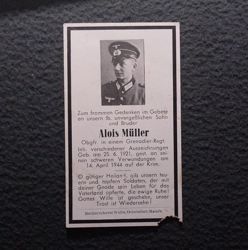 Sterbebild deathcard ww2 - sterbebild,, deathcard,